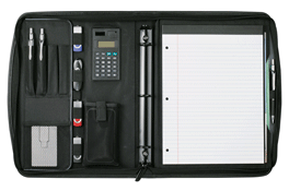 Zippered Binder Padfolio